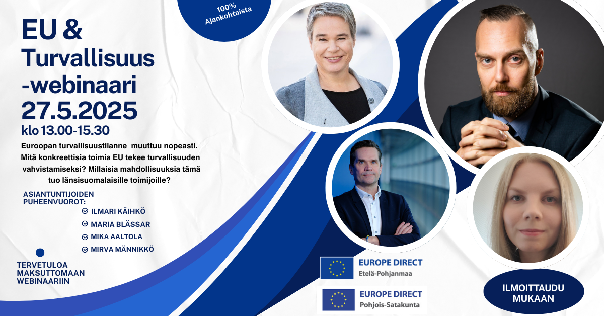 Mainoskuva turvallisuuswebinaarista.