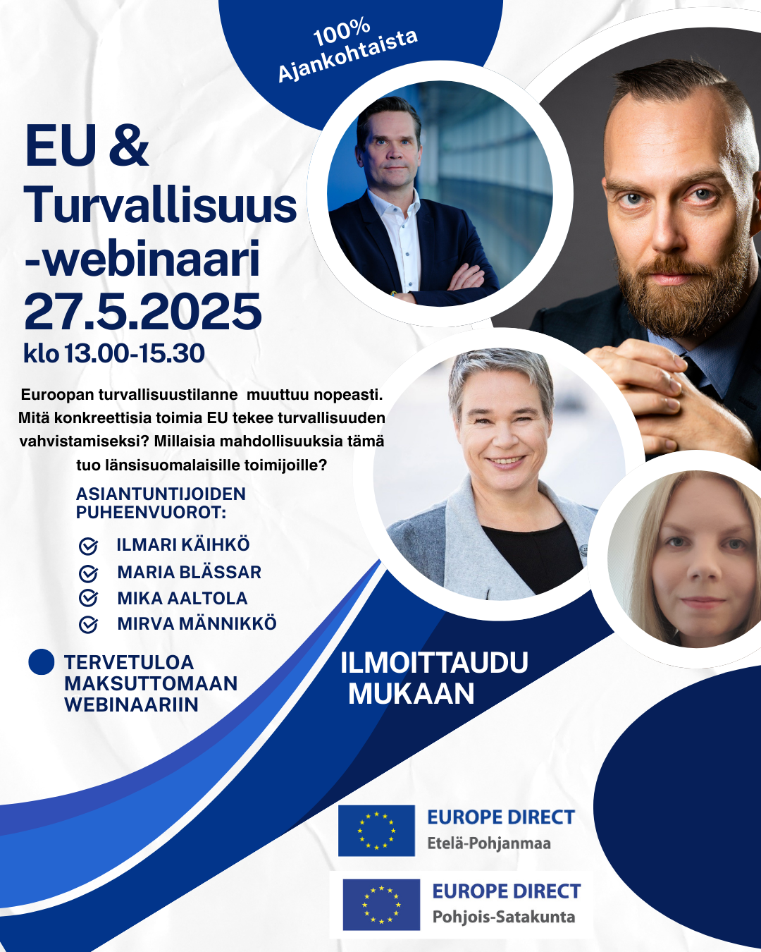 Mainoskuva turvallisuusseminaarista.